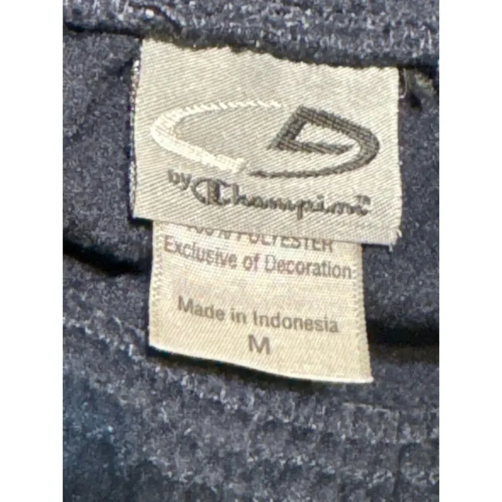Champion Medium Mens Athletic Pants Blue White Stripe Drawstring